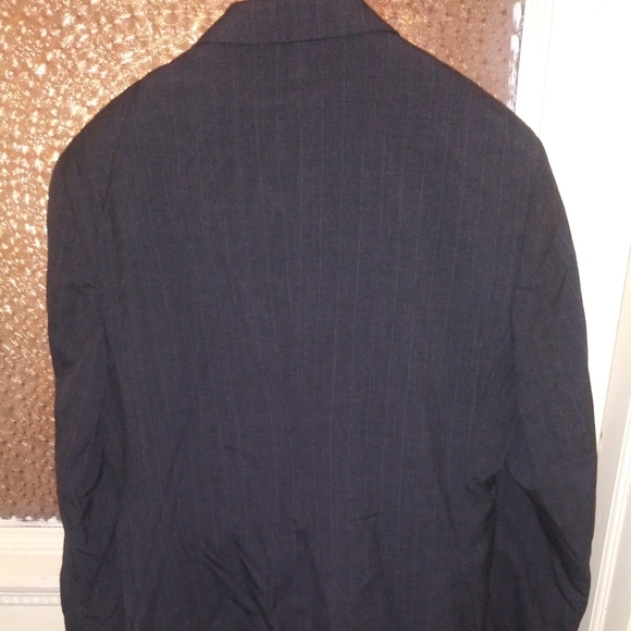 Jos. A Bank Dark Gray White Stripe Blazer Size 42R - Picture 4 of 4
